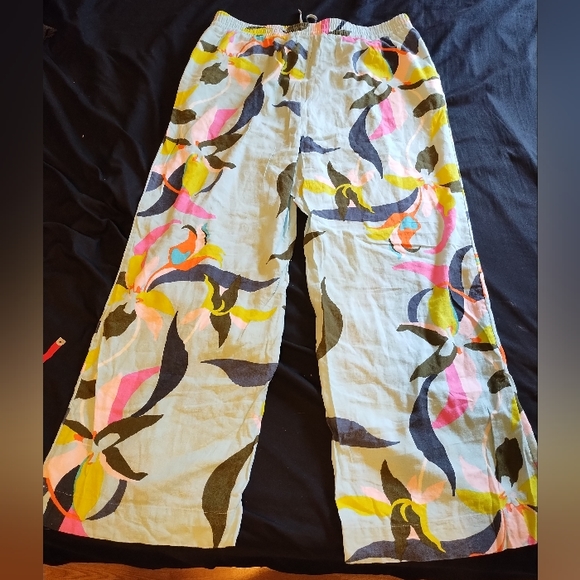 ❤️4 For $25 Sale Linen blend pull on pants fabric, drawstring closure. Size XXL - Picture 3 of 6